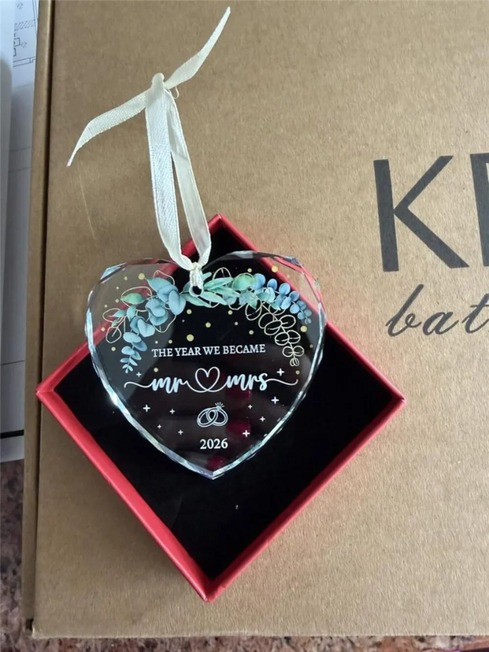 Wedding Gifts, Crystal Glass Mr and Mrs Gift Bridal Shower Gifts, Just Married